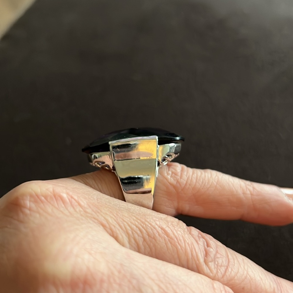 Large Silver Ring - image 2